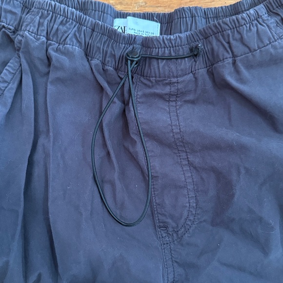 Zara Charcoal Drawstring Jogger Pants - Picture 3 of 4